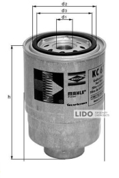 Фильтр топливный Mahle KC67