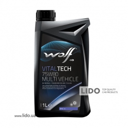 Трансмісійне масло Wolf Vital Tech MULTI VEHICLE 75w-80 1L