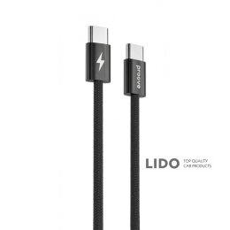 Кабель Proove Energy Stream Type-C to Type-C 60W (1m) чорний