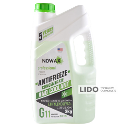 Антифриз NOWAX GREEN G11 концентрат (зеленый) 5kg