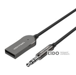 Адаптер AUX Vention USB Car Bluetooth5.0 Audio Receiver серый