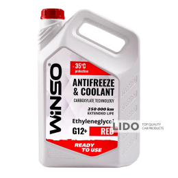 Антифриз Winso Antifreeze & Coolant Red -35°C (красный) G12+, 4,1 кг