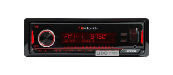 Автомагнитола 1DIN Nakamichi NQ722BD с Bluetooth (процессорная)