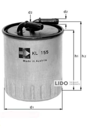 Фильтр топливный Mahle KL155/1