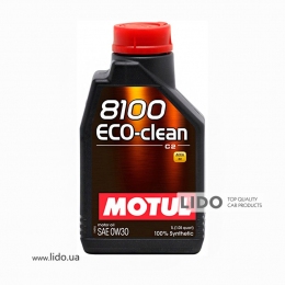 Моторное масло MOTUL 8100 ECO-CLEAN 0W30 1л
