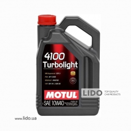 Моторное масло MOTUL 4100 Turbolight 10W40 5л