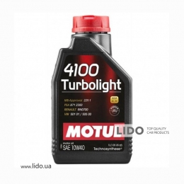 Моторное масло MOTUL 4100 Turbolight 10W40 1л