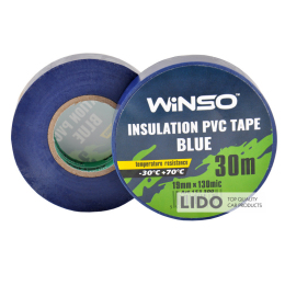 Стрічка ізоляційна ПВХ Winso д.30м, ш.19мм, т.130мк, синя