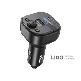 FM-трансмітер XO BCC18 Smart Bluetooth+MP3 Type-C чорний