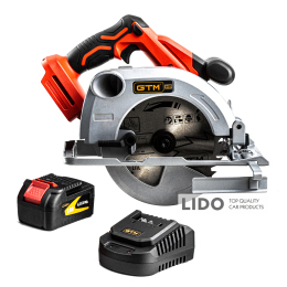 Пила циркулярная аккумуляторная GTM CS18/165BL 18В 165*20мм 5000об/мин