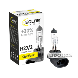 Галогеновая лампа Solar H27/2 12V 27W PGJ13 Starlight +30%