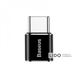 Перехідник OTG Baseus Micro USB to Type-C чорний