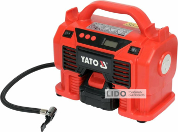 Автомобильный компрессор YaTo аккумуляторный 60 Вт 21 л/мин