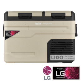 Холодильник автомобильный Brevia 38л (компрессор LG) двухкамерный 23425