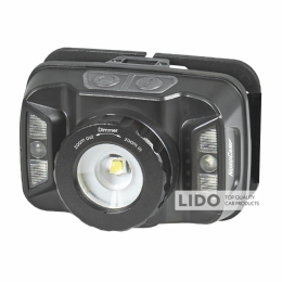Ліхтар налобний Nord Camp 260Lm, 5W CREE XTE, 1800mAh, Zoom, з сенсором білий/червоний