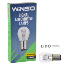 Лампа накаливания Winso 12V P21/5W 21/5W BAY15d, 10шт
