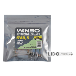 LED автолампа Winso 12V COB SV8.5 T11x39, 10шт