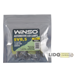 LED автолампа Winso 12V COB SV8.5 T11x36, 10шт