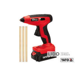 Пістолет клейовий акумуляторний YaTo Li-Ion 18В для стержнів 11мм