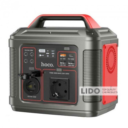 Портативная зарядная станция Hoco DB28 300W Iron Gray+Red