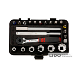 Набір головок Wurth торцевих з тріскачкою 1/4 23шт