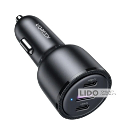 Автомобильное зарядное устройство Ugreen CD239 69W USB-A, 2xType-C PD черный