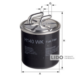 Фильтр топливный Hengst H140WK