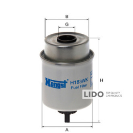 Фильтр топливный Hengst H183WK