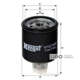 Фильтр топливный Hengst H187WK