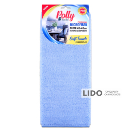 Профессиональная тряпка из микрофибры Polly Soft Touch 40х40см голубая