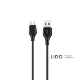 Кабель XO USB to Micro USB 2,1А 1м чорний