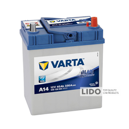 Аккумулятор Varta 40 Ah/12V Blue Dynamic Азия A14 [- +]