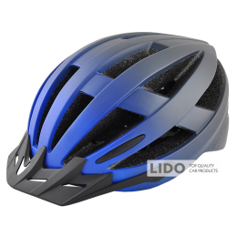 Велосипедный шлем Grey's L черно-синий матовый