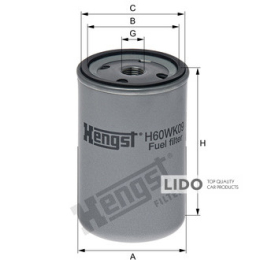 Фильтр топливный Hengst H60WK09