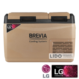 Холодильник автомобильный Brevia 31л (компрессор LG) двухкамерный 23335