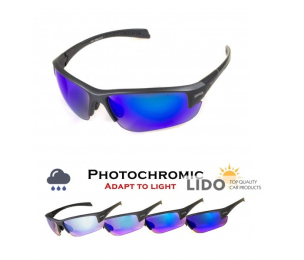 Очки фотохромные защитные Global Vision Hercules-7 Anti-Fog синие зеркальные