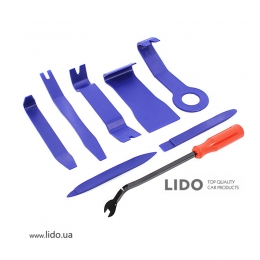 Набор инструментов съемников для снятия обшивки салона автомобиля Lesko 235G Blue