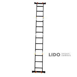 Драбина-трансформер алюмінієва GTM KMP403A 4*3 сходинки 0,9-3,55м