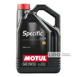 Моторное масло Motul Specific LL-12 FE 0W-30, 5л (107302)