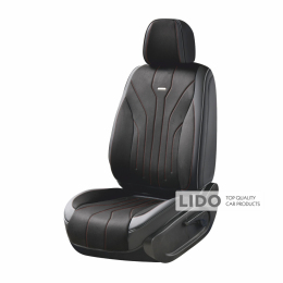 Комплект, 5D чохли для передніх сидінь Beltex Sierra, black-red 2шт