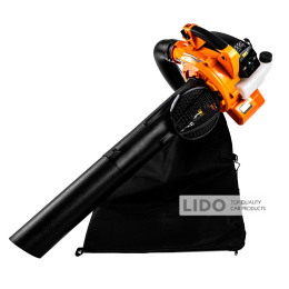 Повітродувка-пилосос ручна бензинова GTM EBV280A 800Вт 760м3/год з мішком 40л