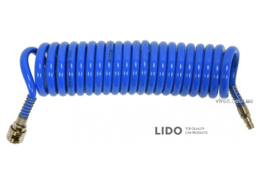 Шланг для пневмоінструменту YaTo спіральний 8х12мм 5м