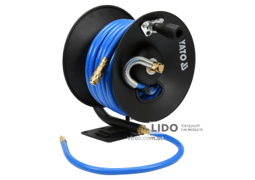 Шланг для пневмоінструменту YaTo на котушці 10мм 15м