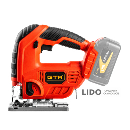Лобзик аккумуляторный GTM JS18/65 18В 0-2500ход/мин Quick Fix без АКБ и ЗП