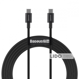 Кабель Baseus Superior Series Fast Charging Type-C to Type-C PD 100W (2м) чорний