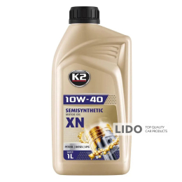 Масло моторное K2 Semisynthetic Motor Oil XN 10W-40 1л