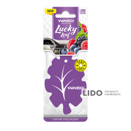 Освіжувач повітря WINSO Lucky Leaf, целюлозний ароматизатор, Wildberry