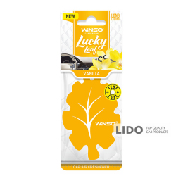 Освежитель воздуха WINSO Lucky Leaf, ароматизатор целлюлозный, Vanilla