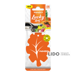 Освежитель воздуха WINSO Lucky Leaf, целлюлозный ароматизатор, Tutti Frutti