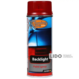 Лак для тонування задніх ліхтарів Motip Blacklight червоний аерозоль 400мл